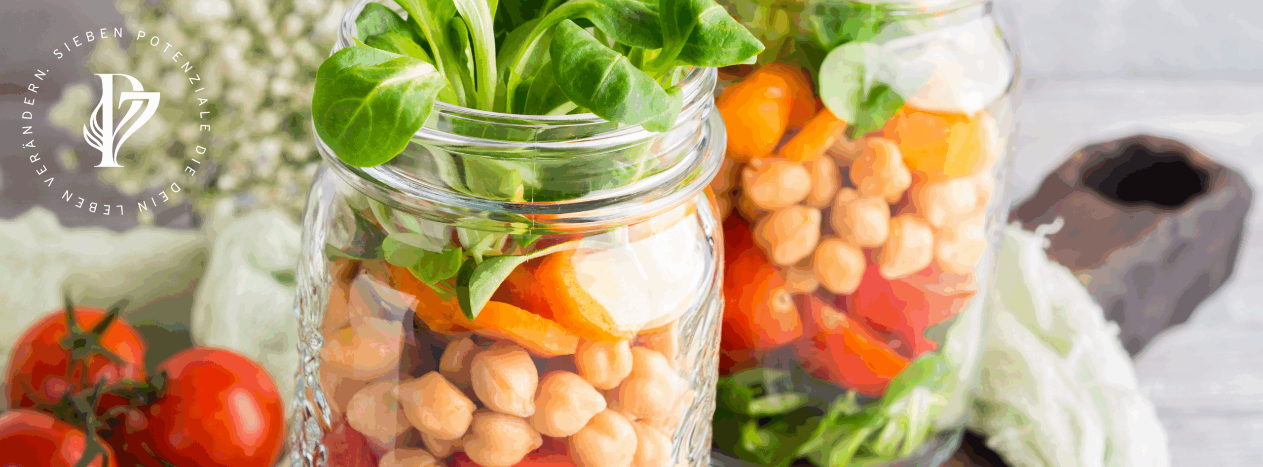 Salat im Glas