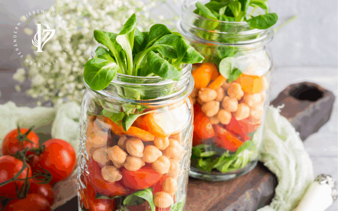 Salat im Glas