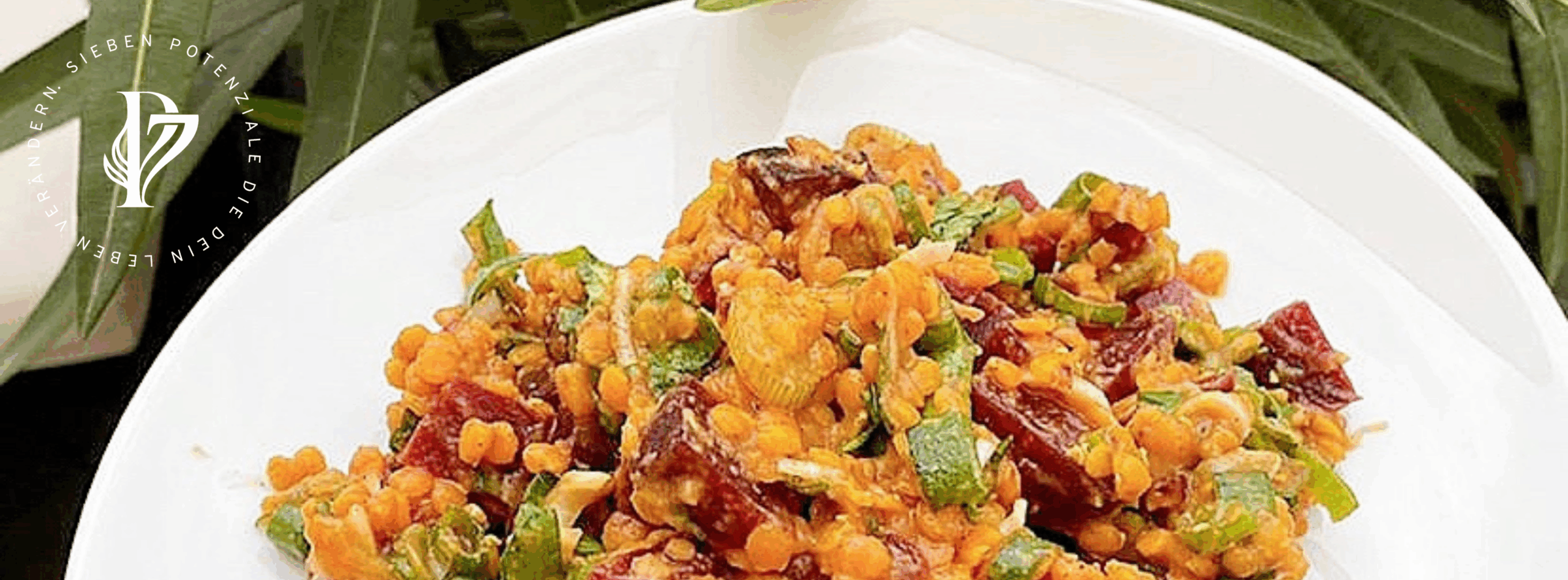 Rote Linsen Salat mit roter Bete