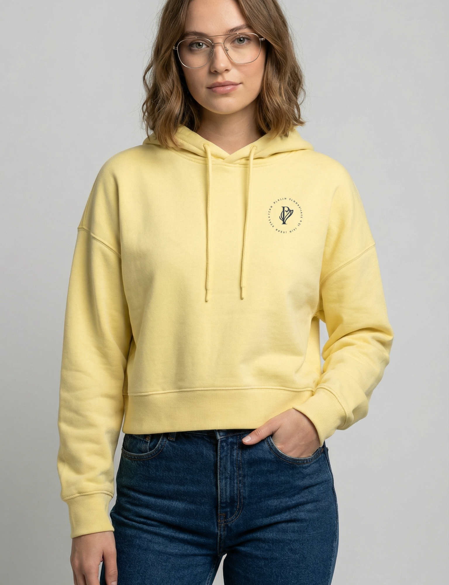 Damen Hoodie – viva yellow