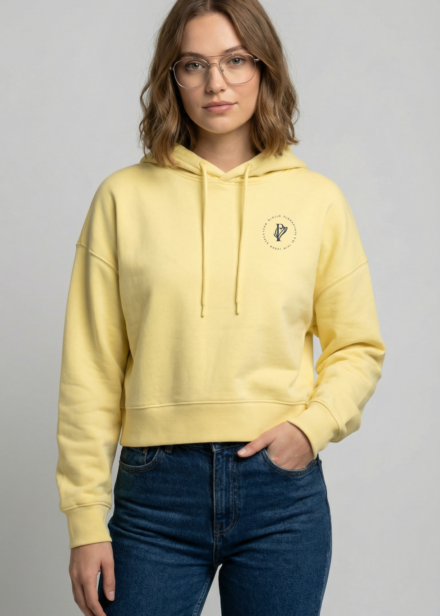 Damen Hoodie – viva yellow