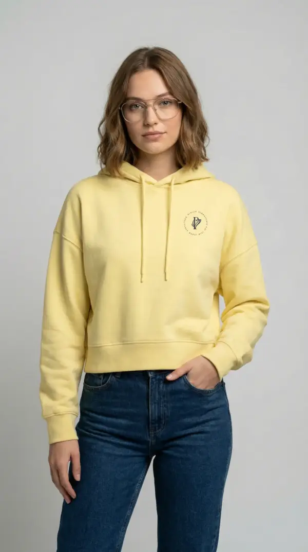 Damen Hoodie – viva yellow