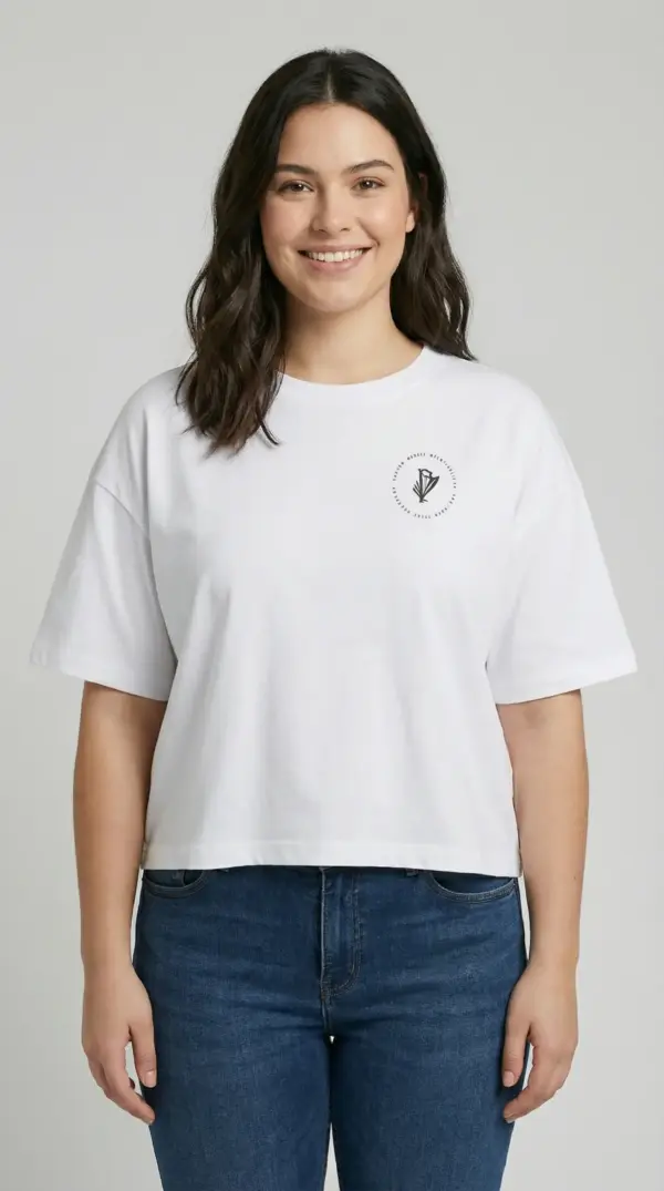 Damen Shirt kurz – white