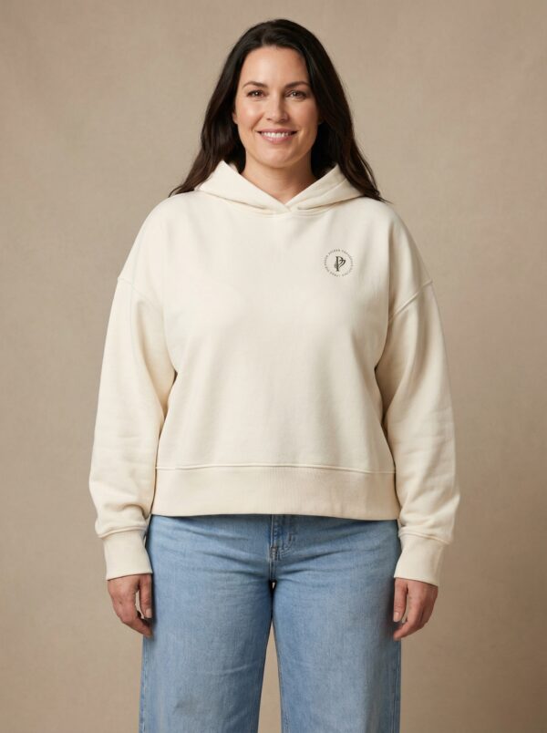 Damen Hoodie Oversize – natural Raw