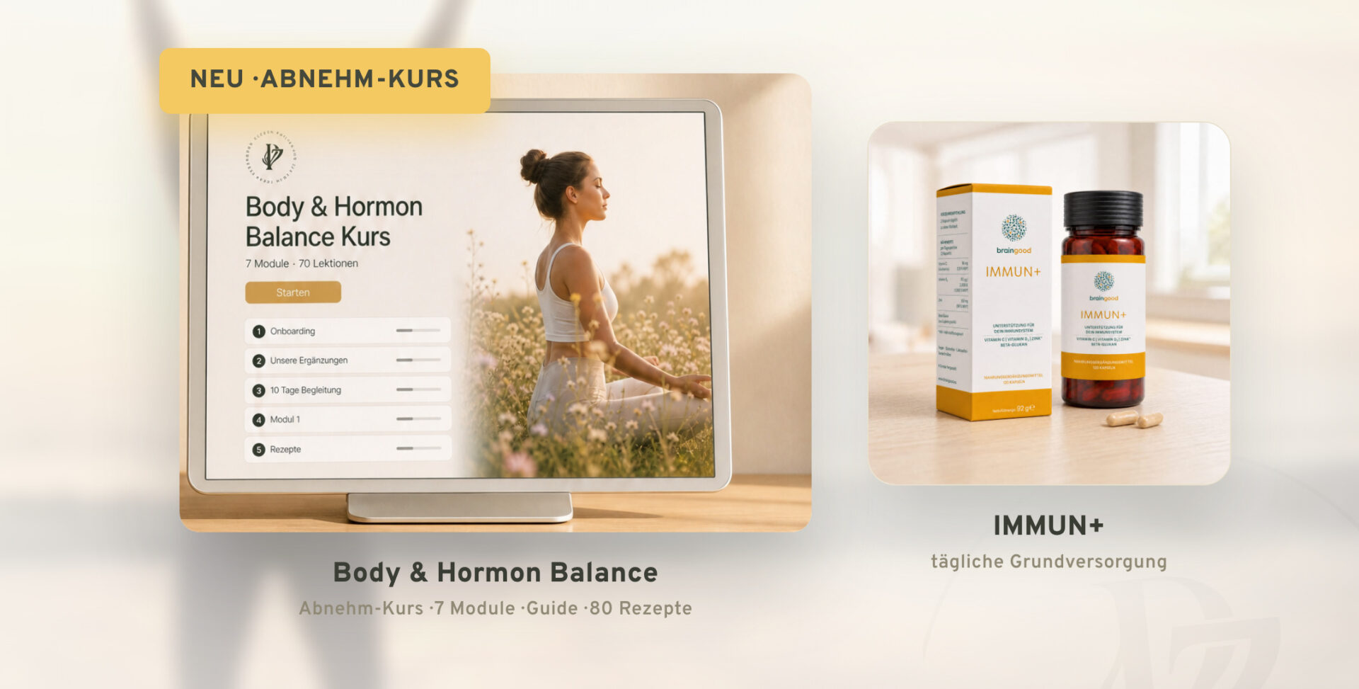 Body & Hormon Balance Programm und IMMUN+