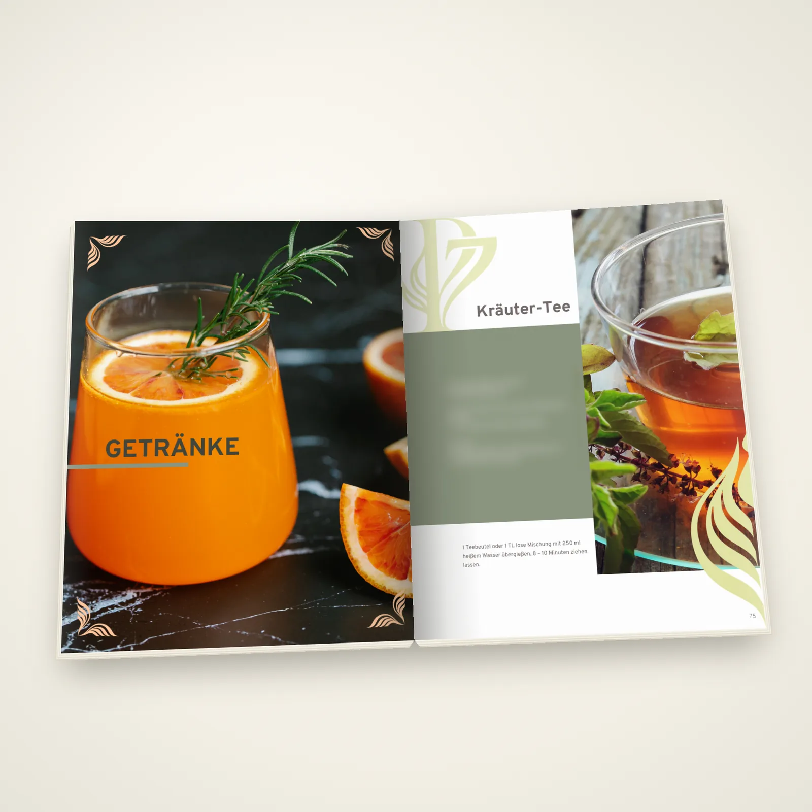 Einblick ins P7 Darm Guide: Aufgeschlagen Getraenke
